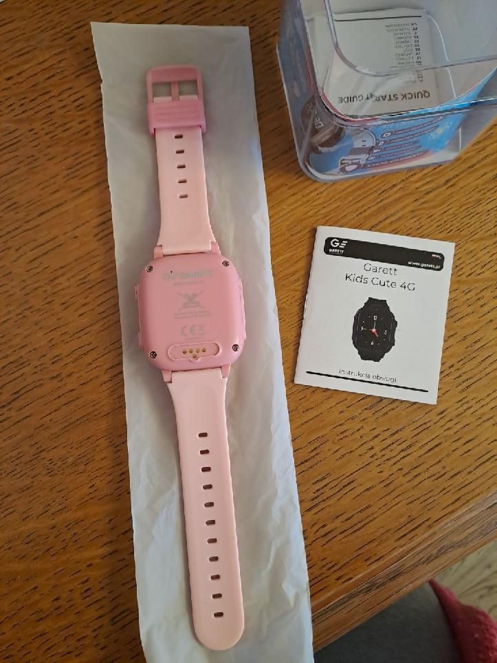 Zegarek różowy gerett twin 4G kids  smartwatch GPS aparat telefon