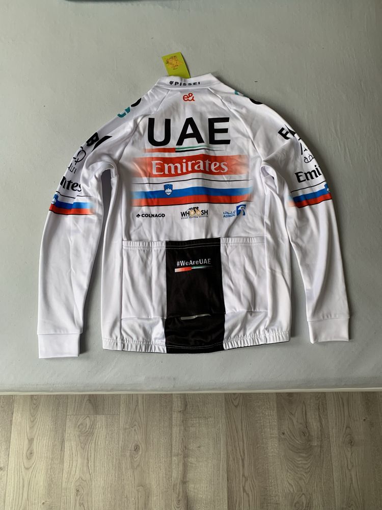 Bluza kolarska UAE Team Emirates Koszulka dlugi rękaw mistrz Słowenii
