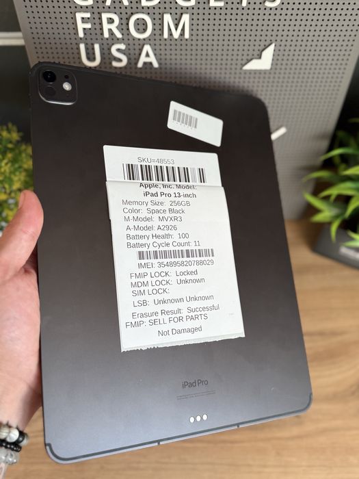 Apple Ipad 13 Pro M4 256 GB Wifi !