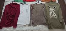 5szt.damskie bluzki i sweterki rozm.S firm: House, Reserved i inne