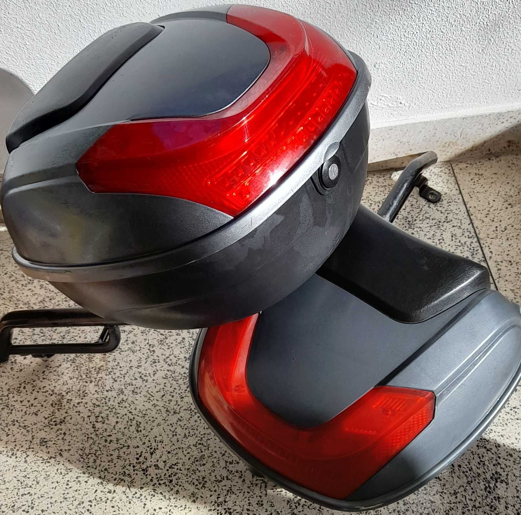 Mala ou Topkeise com suporte para Scooter elétrica ou outras, c/novas