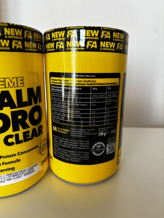 Napalm hydro whey clear protein FA odżywka białkowa koncentrat