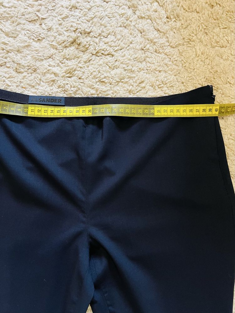 Брюки Jil Sander оригинал бренд классика размер S,M синие,беж,белы