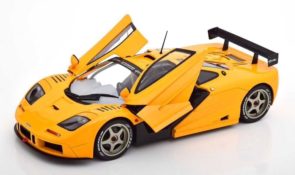 1/18 mclaren f1 gtr short tail orange 1996 (solido)