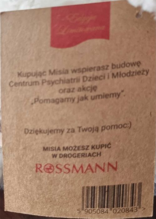 Miś TVN 2022 MAGDA Podaruj Kup Misia 17 edycja Rossmann Magdalena