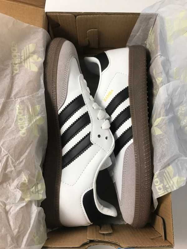 New Buty /Samba og*/ adidas_White-Czarne paski / uniseks/ r.41