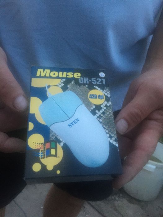 Мышка проводная,новая.