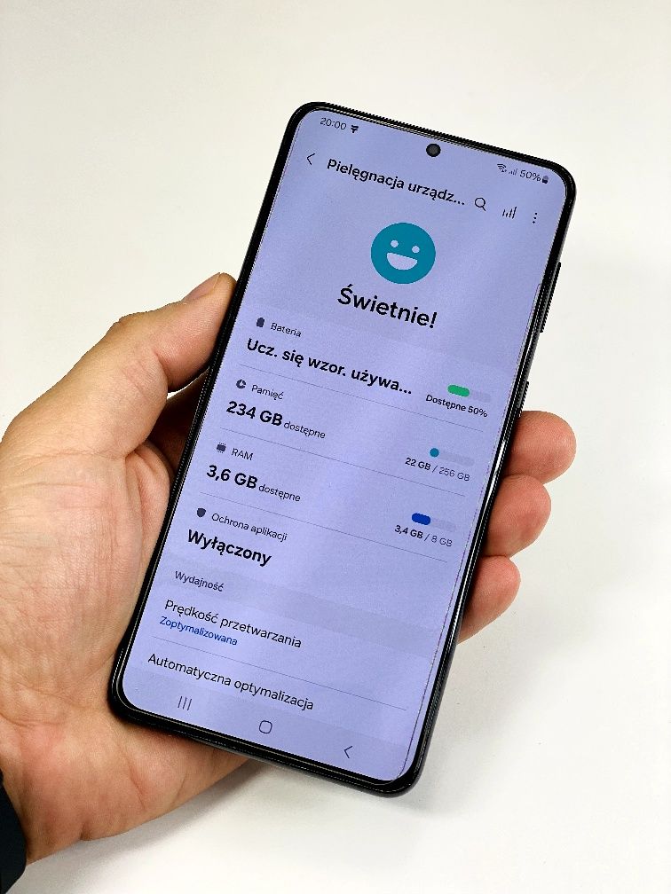 Samsung Galaxy S21+ plus 5G 8/256GB, pelen komplet, swietny stan, GW