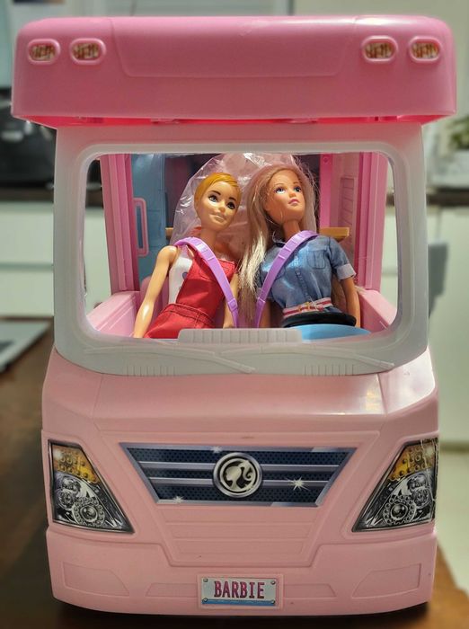 Barbie Kamper 3W1 GHL93 + 3 lalki