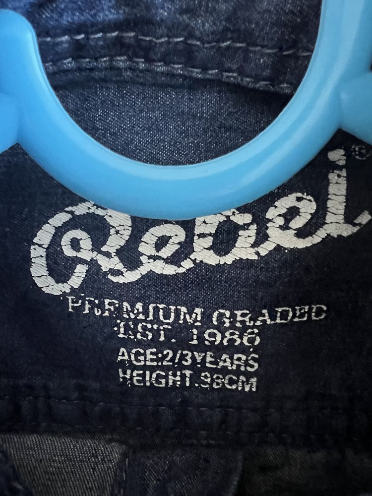 Primark Rebel miękka koszula dżinsowa jeansowa r. 2/3 lata 98 cm