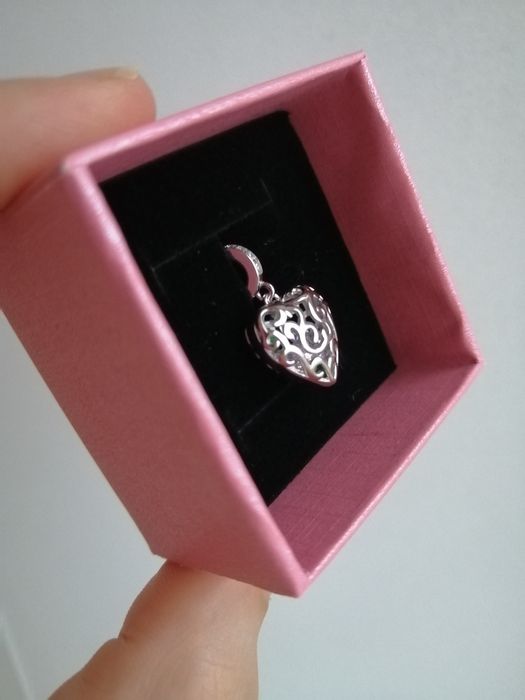 Подарунок дівчині підвіска серце, серденько, срібний кулон, коханій