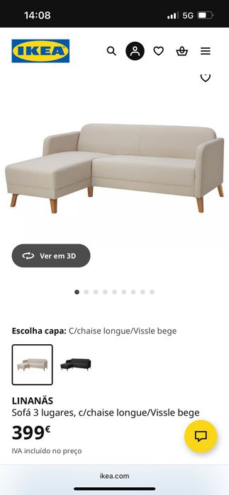 Sofá Linanas ikea