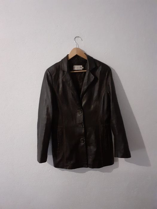 Casaco Cabedal Cortefiel Tamanho M