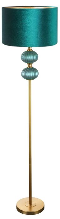 Lampa Eurofirany Nelda 1 Zielona Złota Z Welwetowym Abażurem 46X174