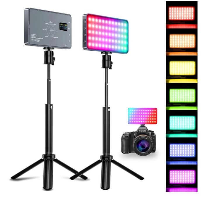 Lampa llano LED Video z barwnymi filtrami