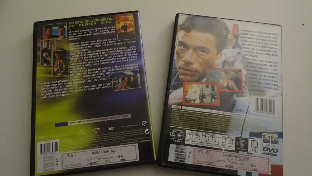 DVDs JCV Van Damme - Filmes Acção . RAROS