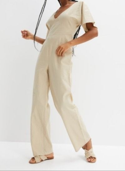 B.P.C kombinezon lniany piaskowy 44.