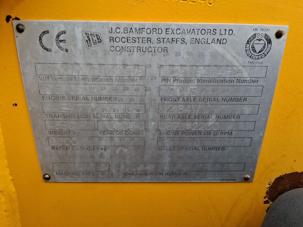 Ładowarka teleskopowa jcb