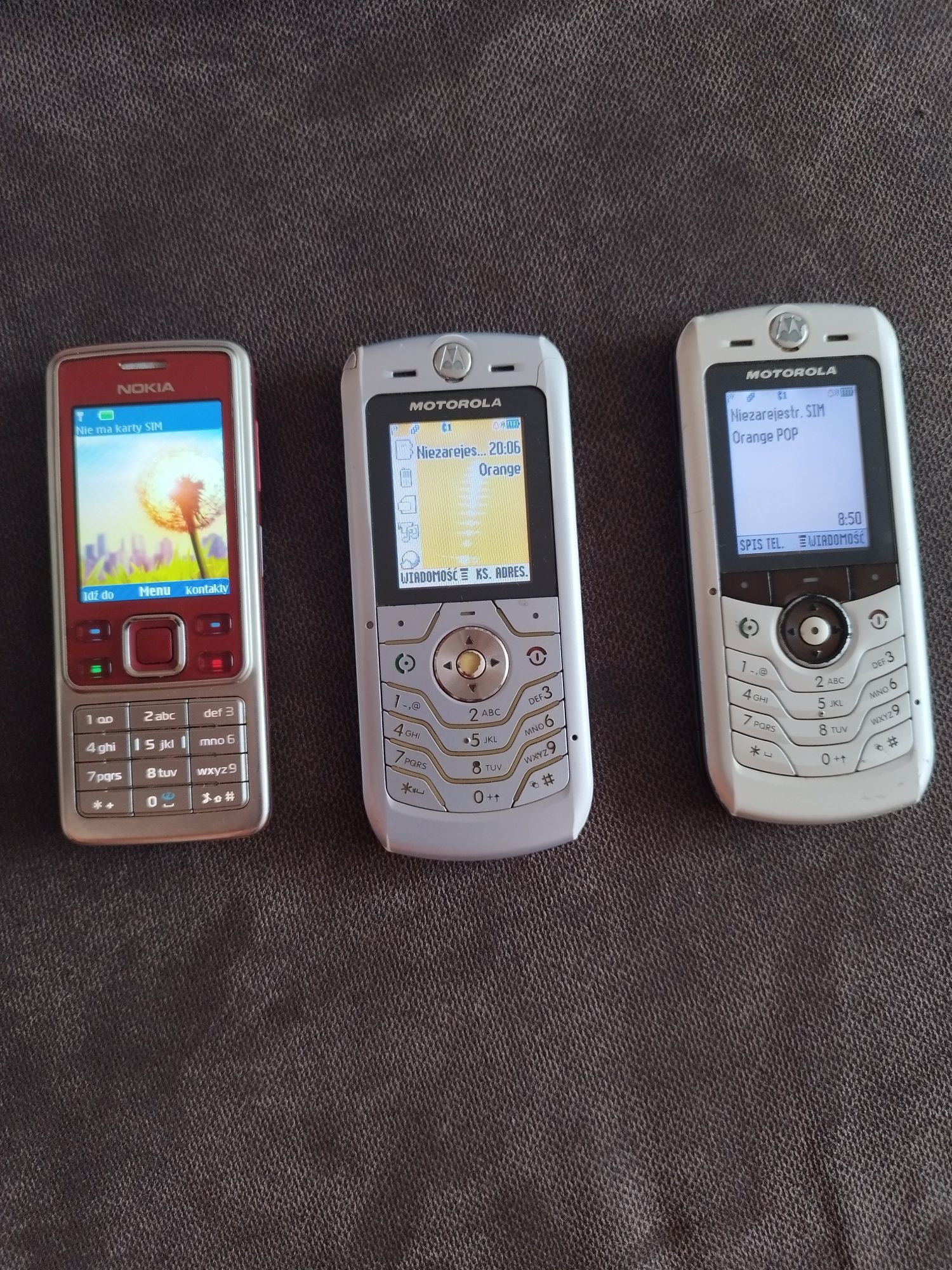 Nokia 6300 Motorola L6 Motorola L2
