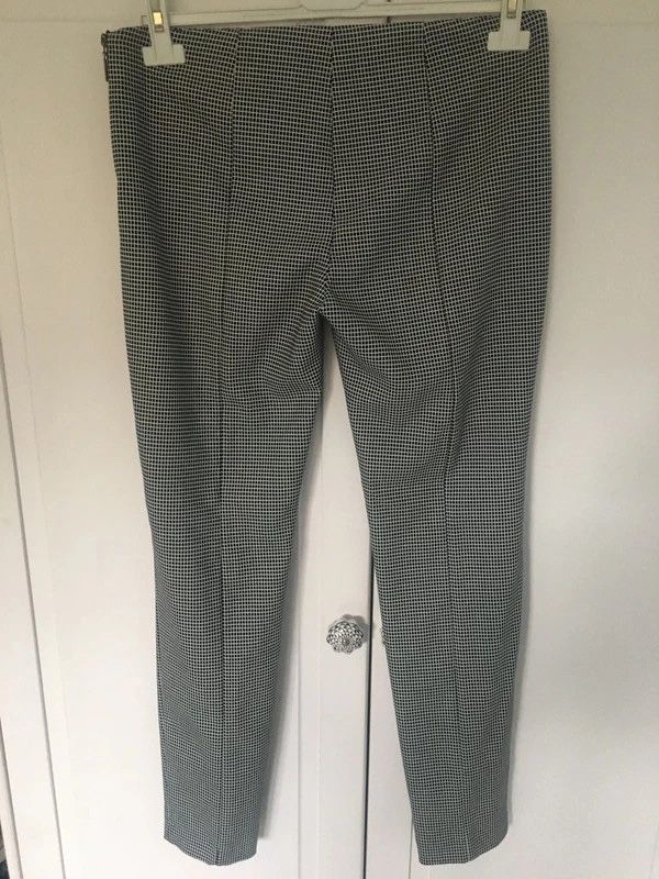 Mango suit cygaretki chinos do kostki pepitka eleganckie do garnituru