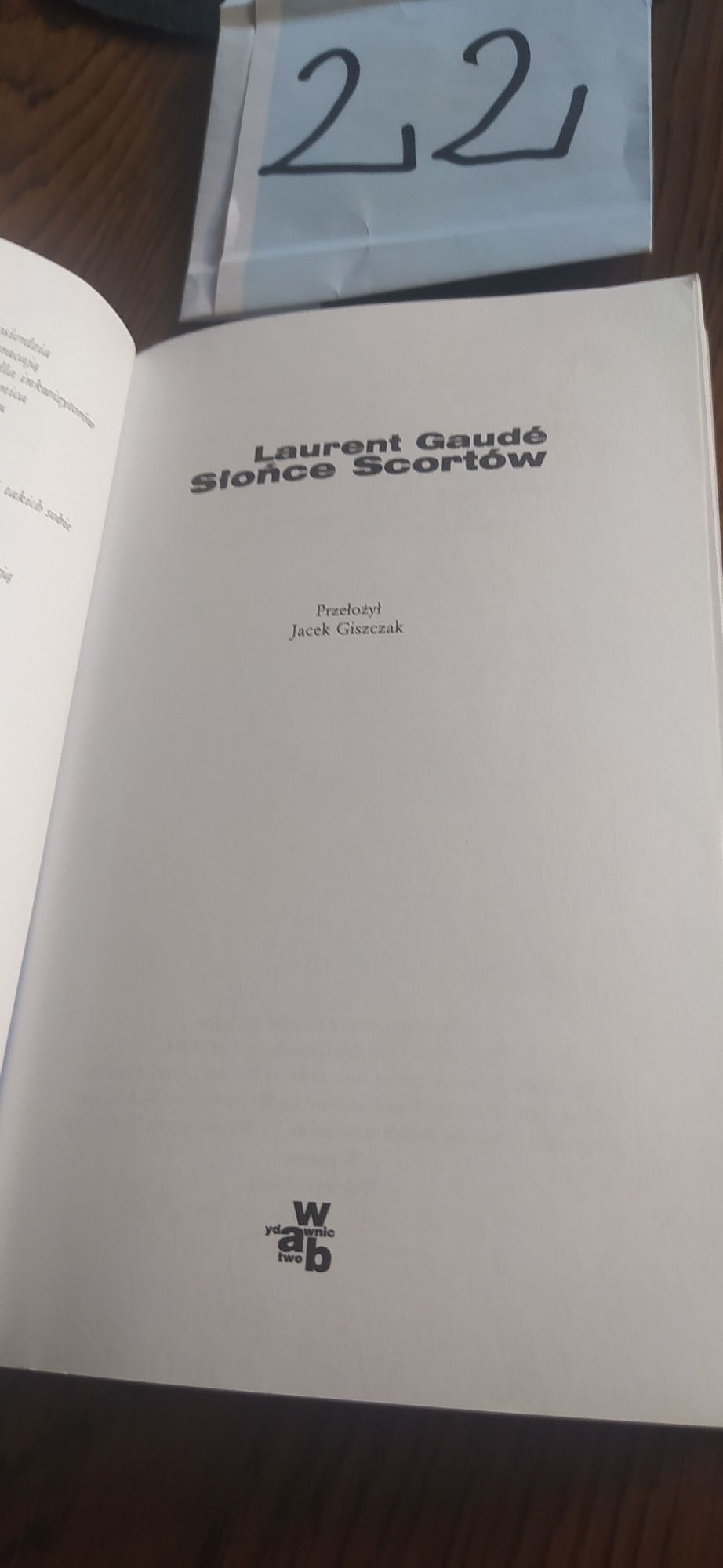 Słońce Scortów Laurent Gaudé