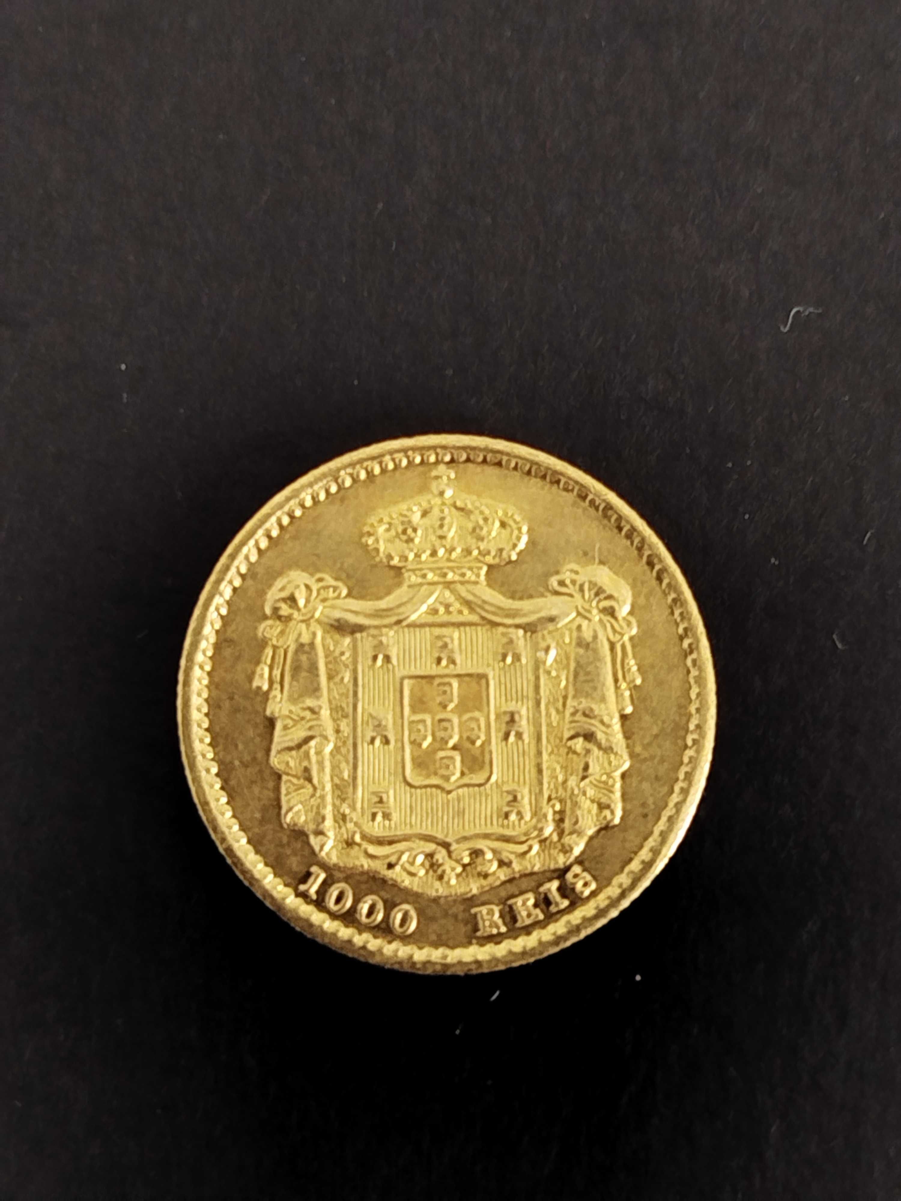 1851 - D. Maria II - 1000 Reis - Ouro