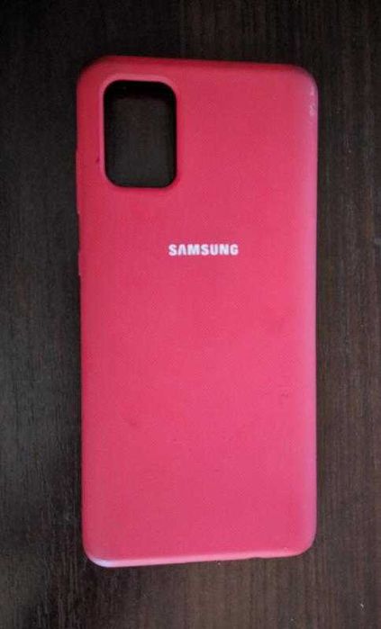 Червоний бампер на смартфон Samsung, матеріал софт тач