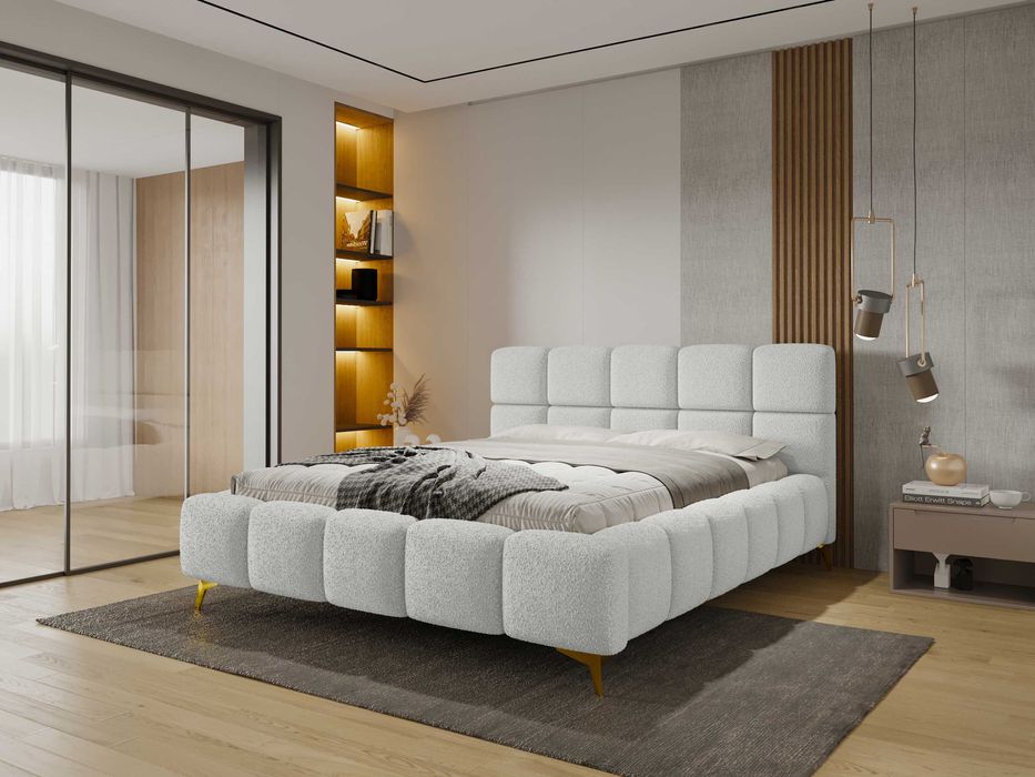 Łóżko Sypialnianie z Pojemnikiem + stelaż metalowy Cloud PRODUCENT