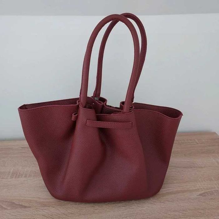Bordowa Shopper bag szoperka torebka Vince Camuto