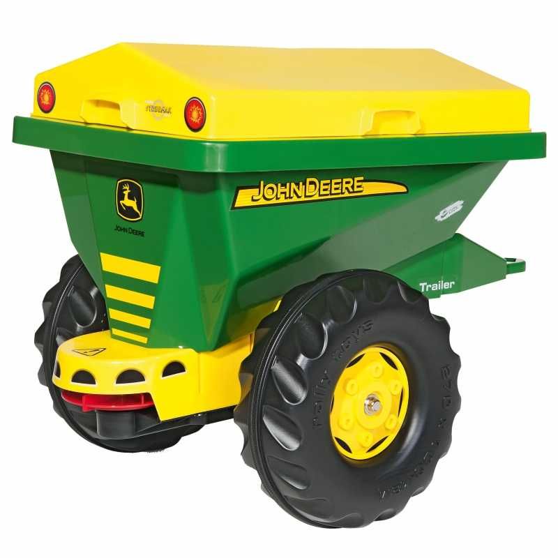 Rolly Toys Przyczepa / Siewnik Piaskarka 2 w 1 John Deere do traktorka