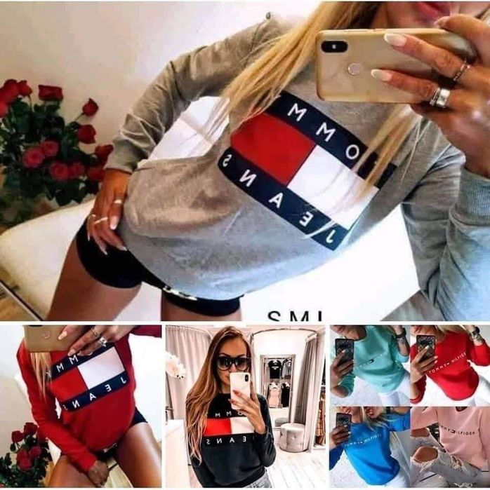 Bluzy damskie bez kaptura z logo S-XL!!
