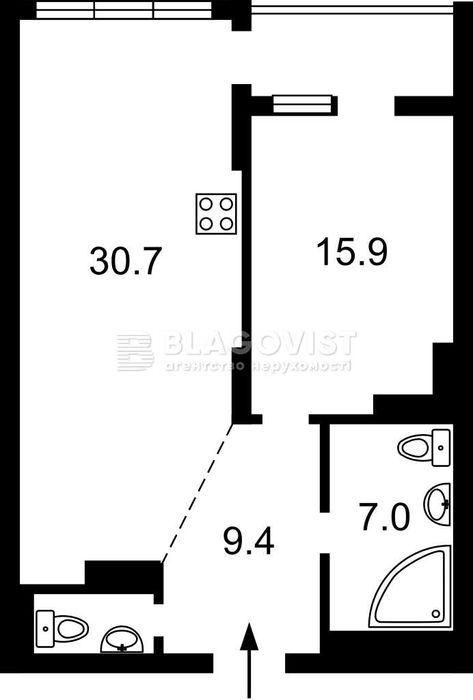 Продам 1-кімнатну квартиру в ЖК Смарагдовий!
