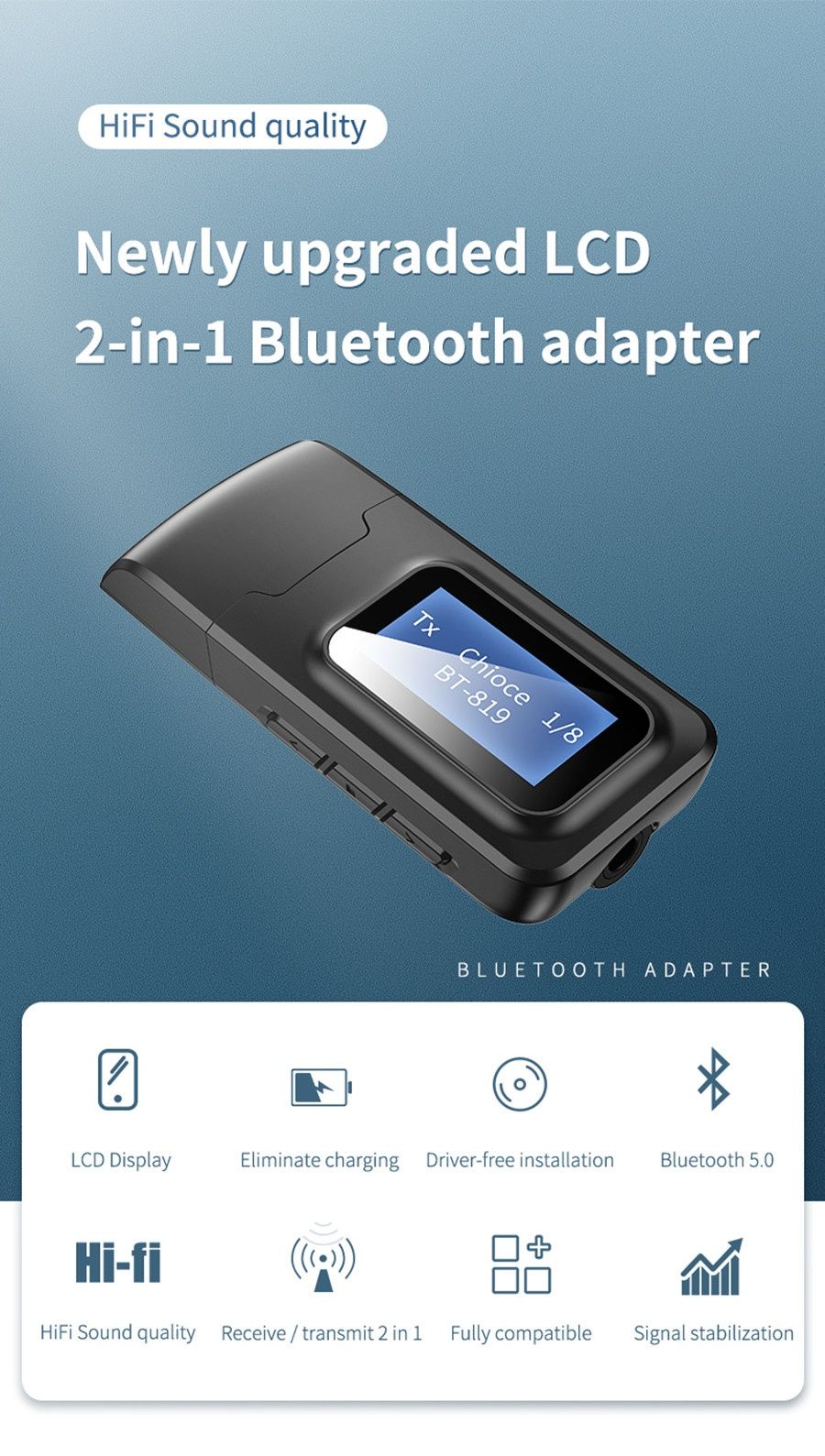 Беспроводной адаптер USB Bluetooth