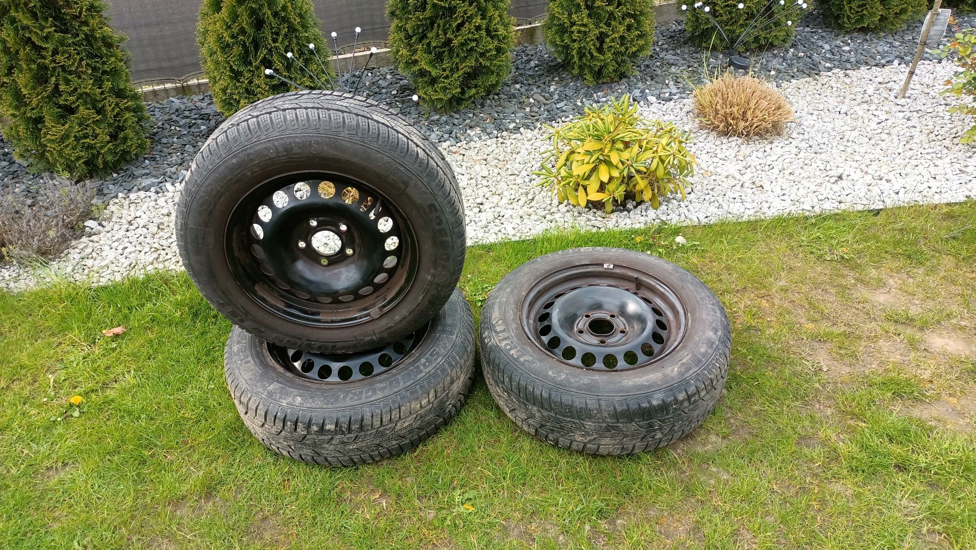 3 koła zimowe felgi 15 5x110 et35 Opel Astra Zafira itd 195/65/15