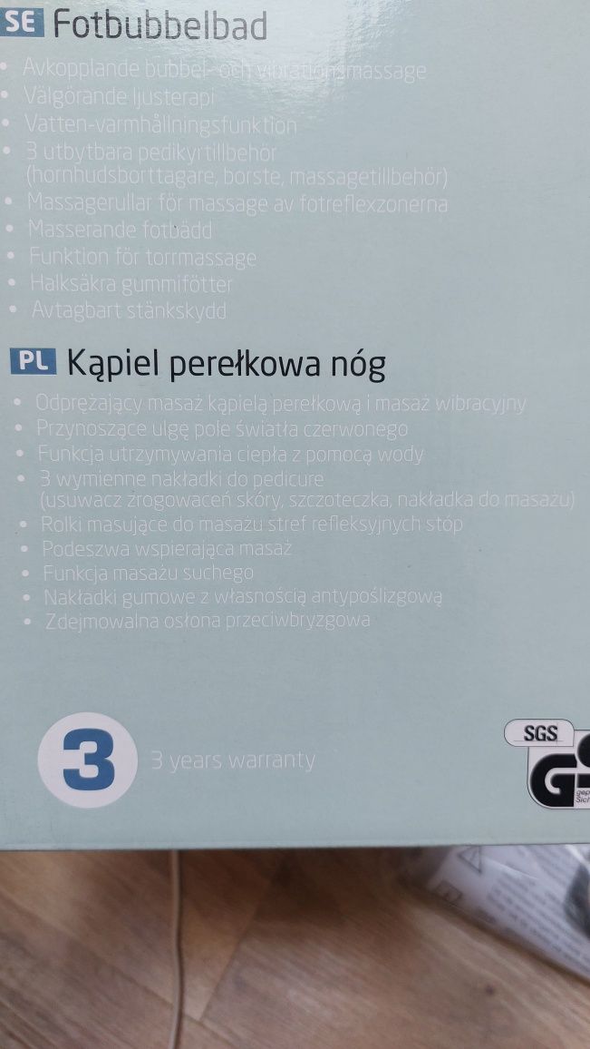 Spa dla stóp, masażer Medisana
