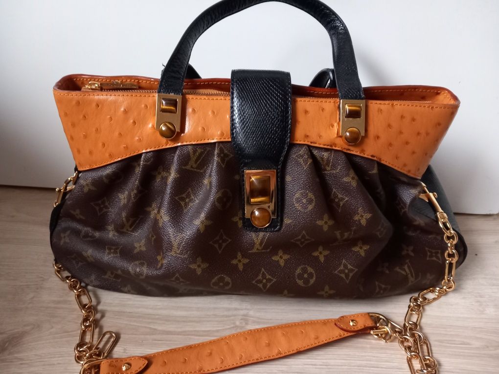 Louis vuitton monogram canvas limited edition leather