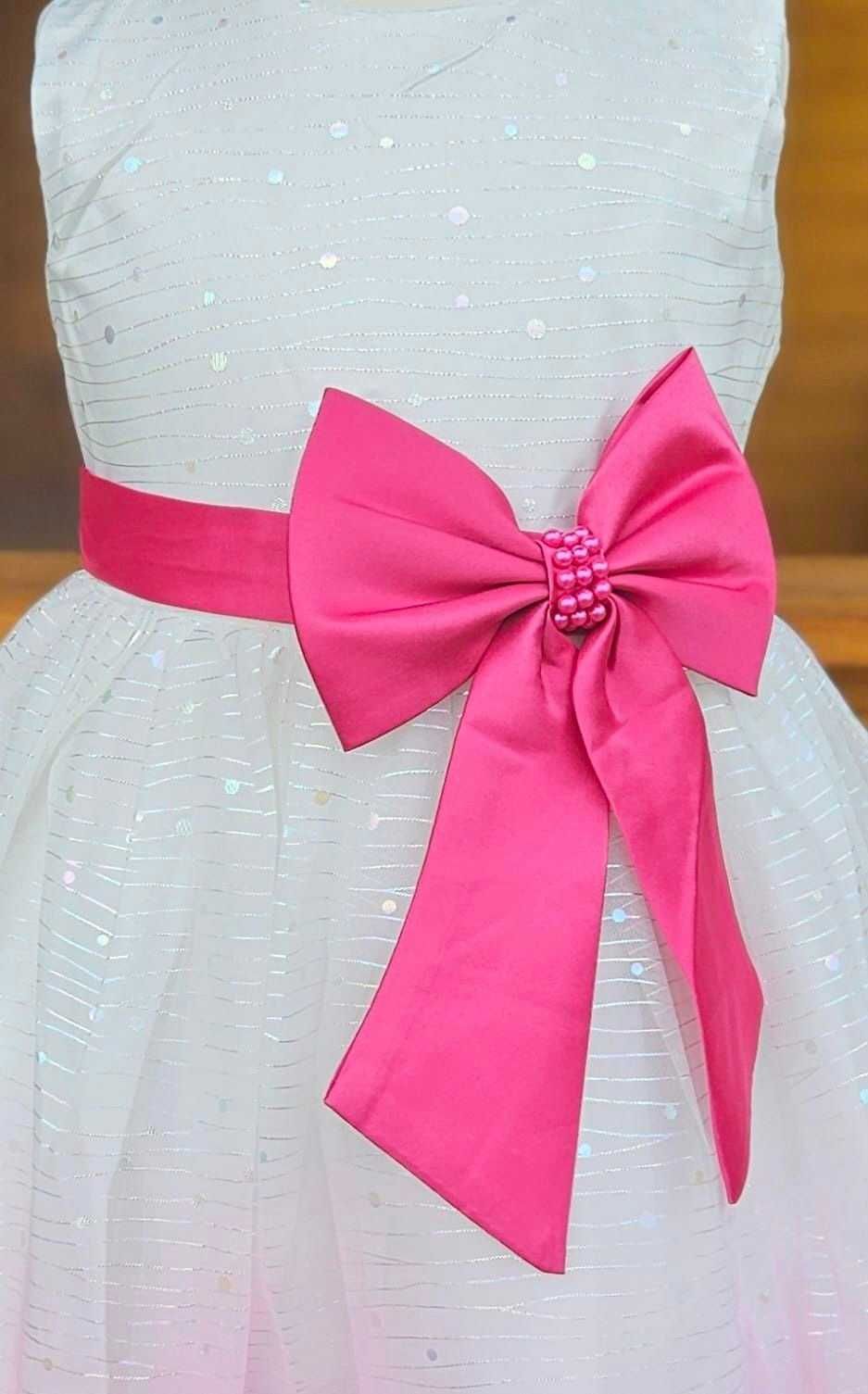 Sukienka balowa różowe ombre 10 lat