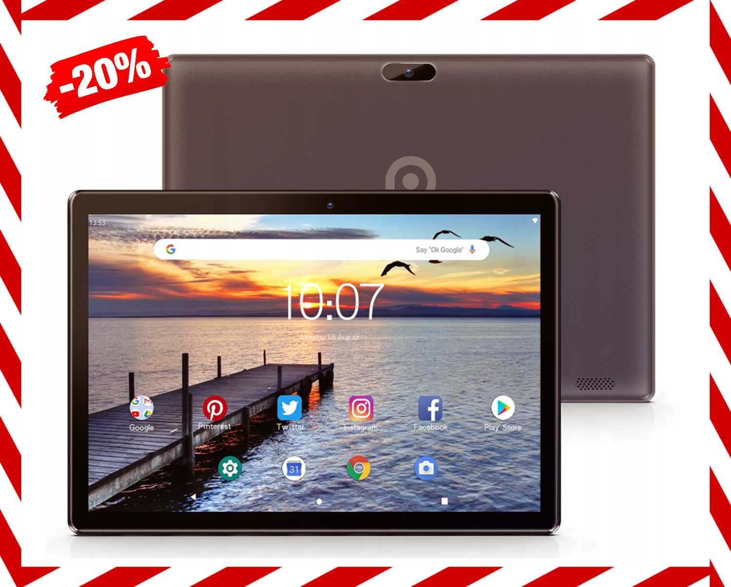 NOWOCZESNY TABLET 10" Android Karta Sim WiFi GPS 3/32GB *Wyprzedaż*