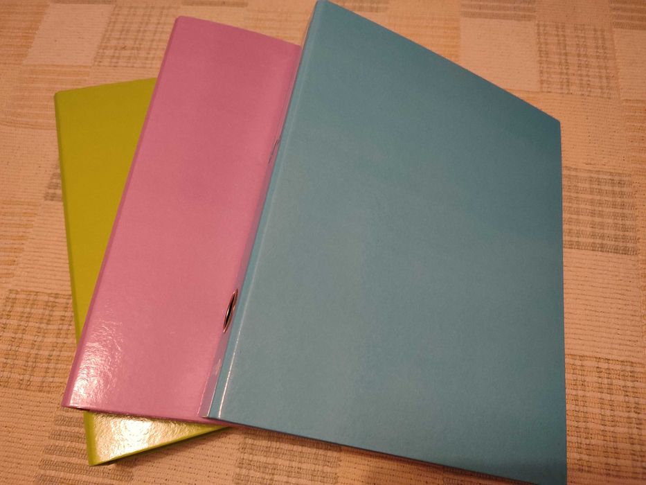 Conjunto 3 capas A4 lombada estreita