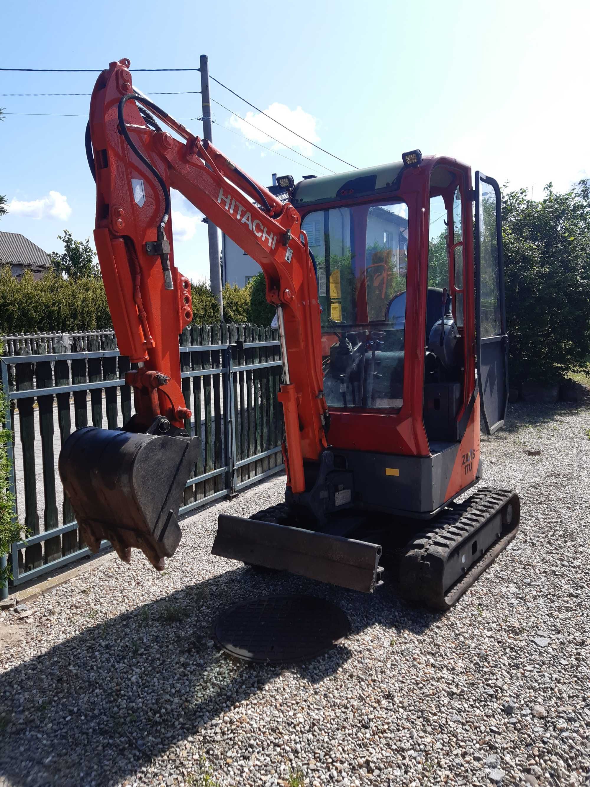 minikoparka Hitachi zx 17u  jak jcb kubota cat yanmar