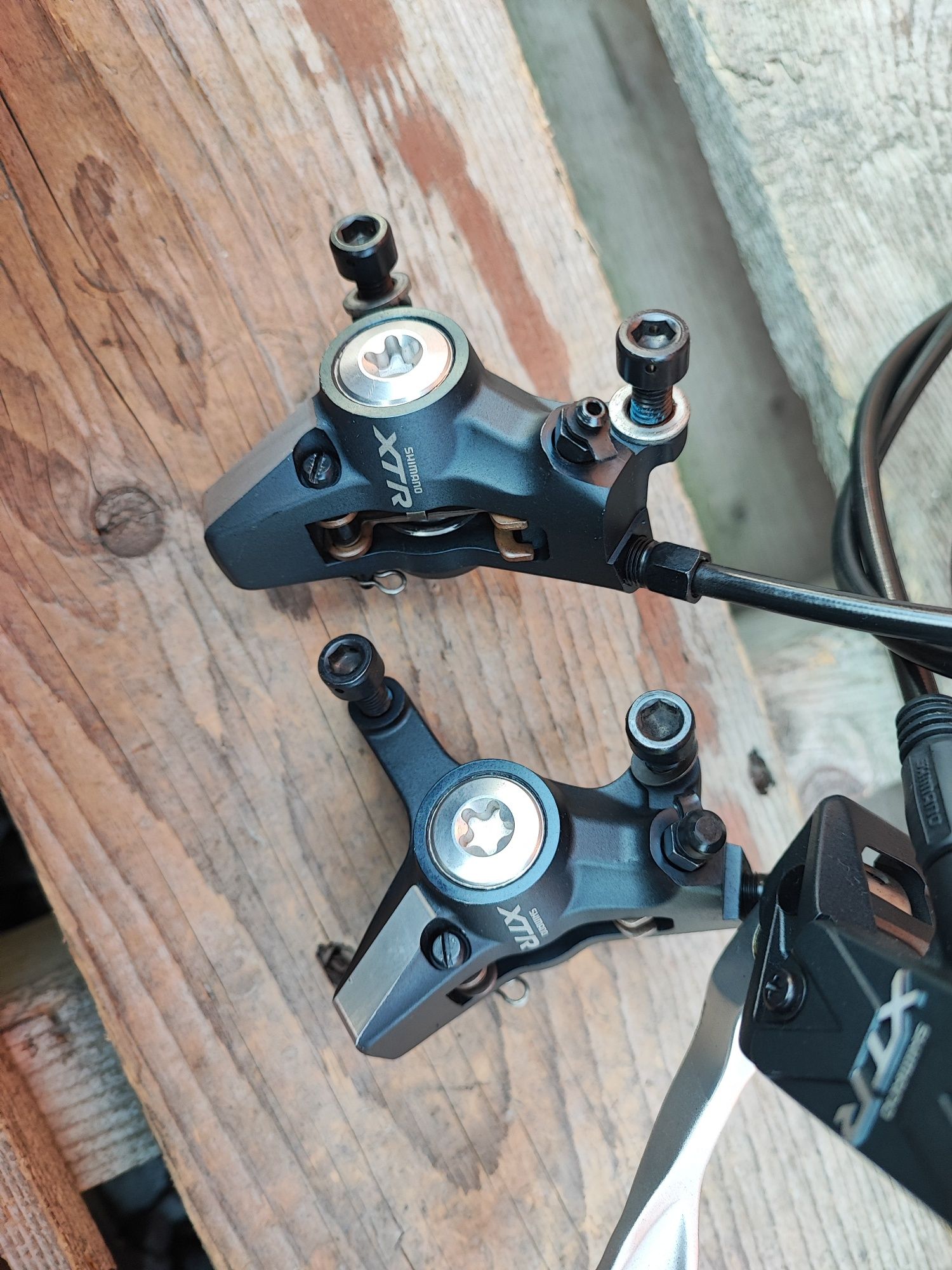 Hamulce tarczowe hydrauliczne Shimano XTR M975 retro mtb super stan