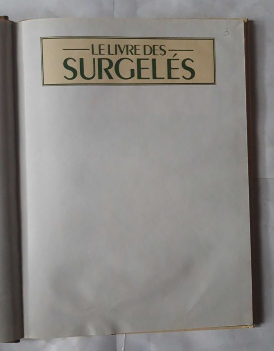 Livro - Le Livre Des Surgelés VSO