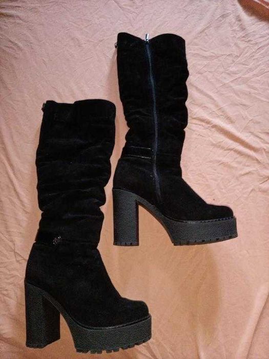 женская обувь  38 размерf балетки  сапоги  зима замша