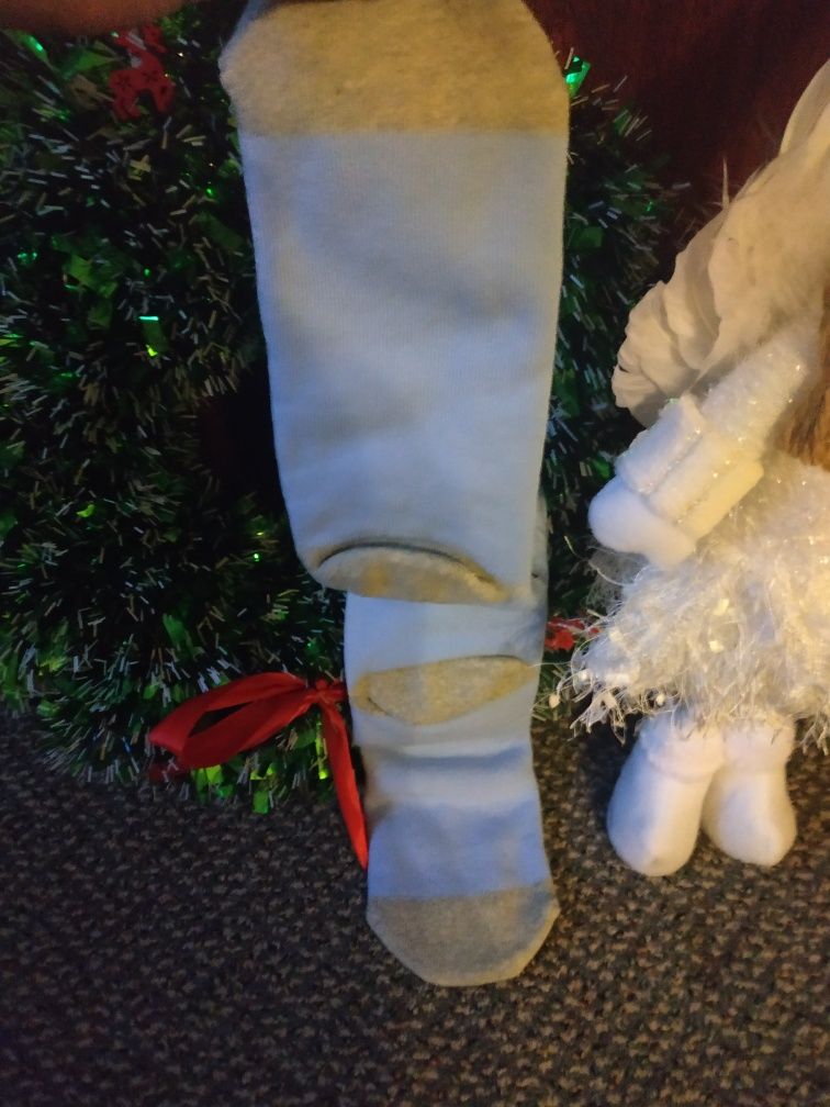 Теплі носочки з новорічним принтом