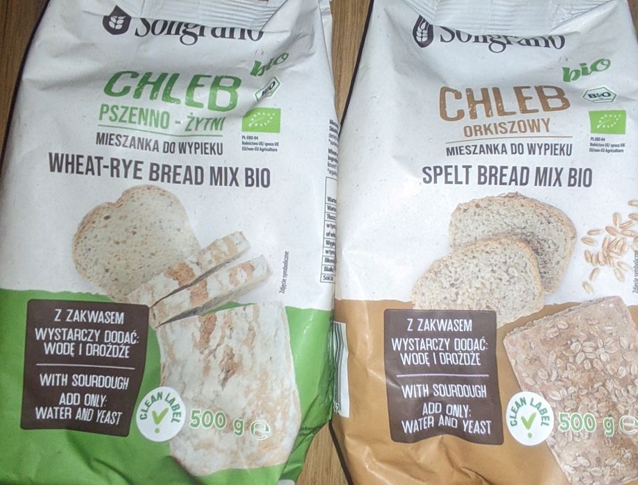 Mieszanka do wypieku chleba soligrano 500g pszenna orkisz 16 sztuk 8kg