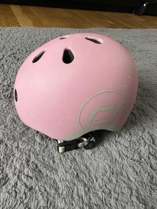 Kask Scoot and ride dziecięcy - różowy - XXS-S