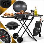 Elektryczny Grill 2w1 stołowy grill z pokrywką stojakiem 2400 Watt