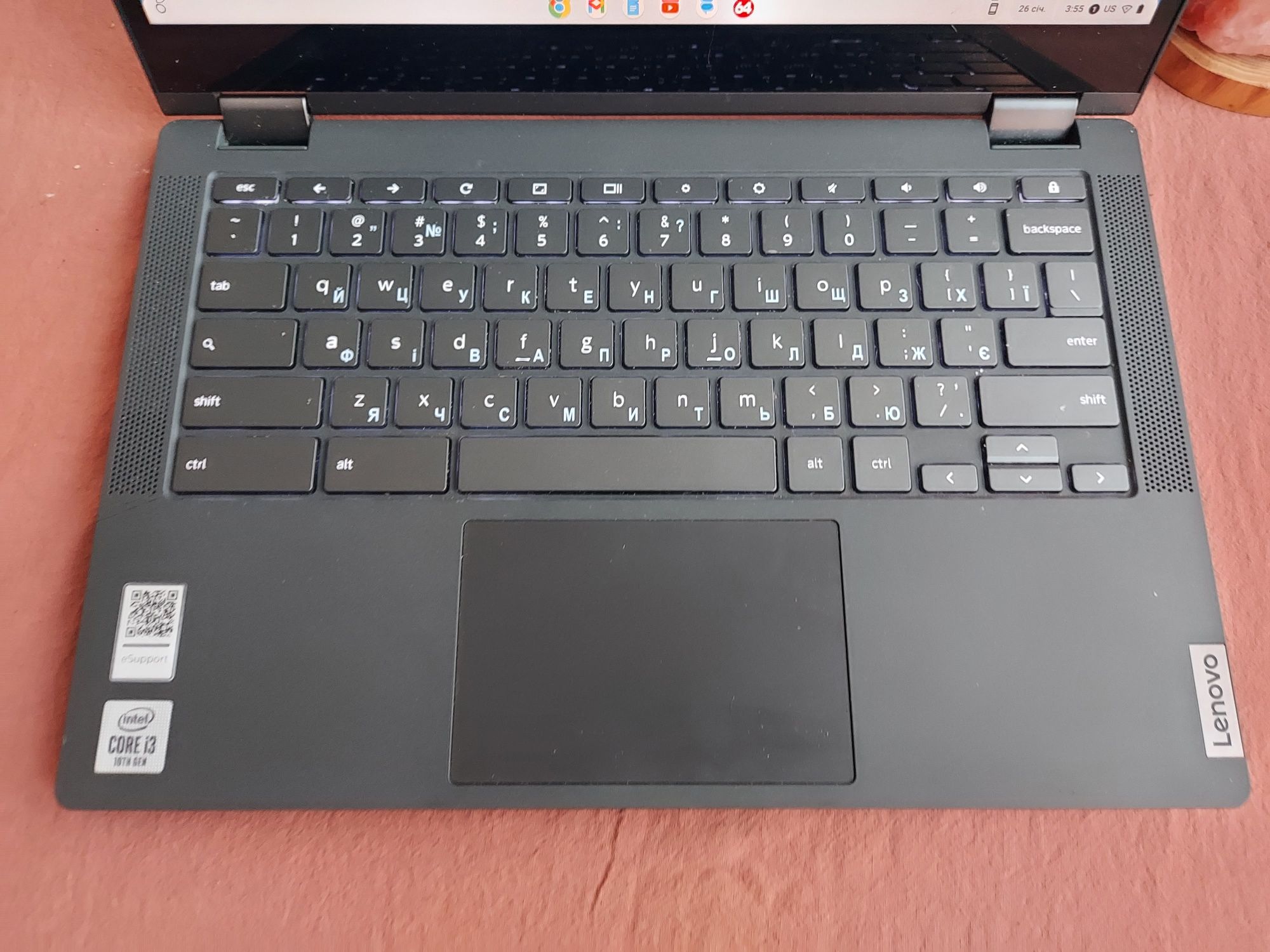 Трансформер Lenovo Chromebook Flex 5-cb с i3-10110u, батарея 10 годин