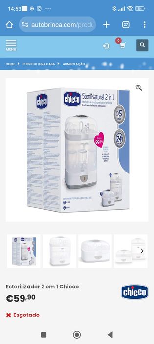 Chicco esterilizador