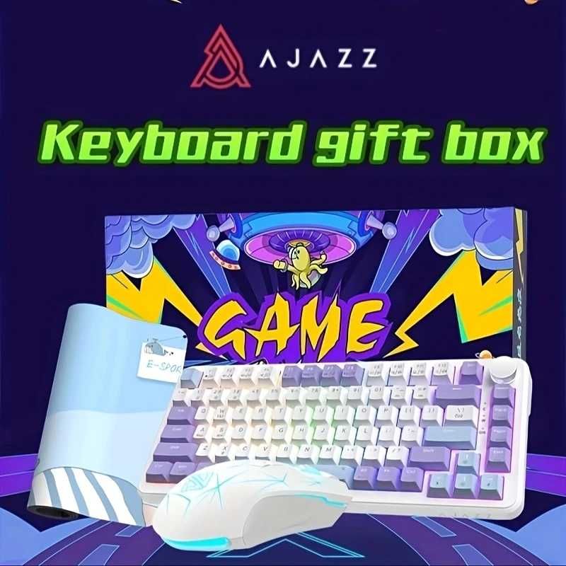 AJAZZ AK820max 3-в-1 Комп’ютерний Набір — Клавіатура , Мишка,  Килимок